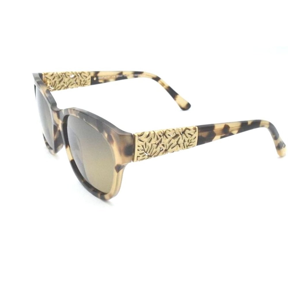 Maui Jim Monstera Mj 747-21B Honey Havana W with 24K Gold / Maui Rose Po…